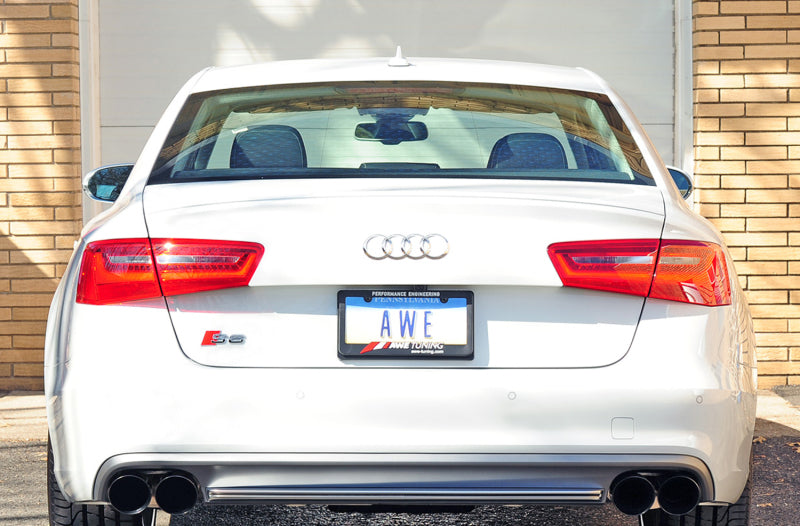 AWE Tuning Audi C7 / C7.5 S6 4.0T Track Edition Exhaust - Diamond Black Tips - Striker Modified