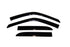 AVS 99-04 Chevy Tracker (4 Door) Ventvisor Outside Mount Window Deflectors 4pc - Smoke - Striker Modified