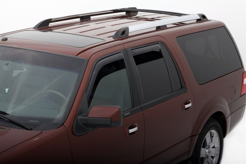 AVS 98-18 Lincoln Navigator Ventvisor In-Channel Front & Rear Window Deflectors 4pc - Smoke - Striker Modified