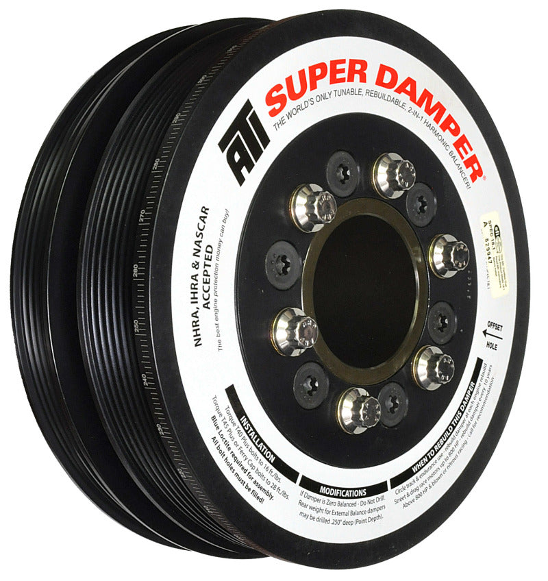 ATI Damper - 7.48in - Alum - 6/4 Grv - LS3 Camaro - 10-15 - Gen 3 Vortec Truck - 6 Bolt - LS - Striker Modified