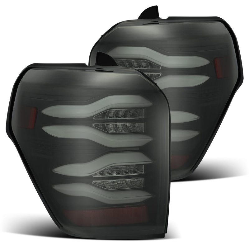 AlphaRex 10-21 Toyota 4Runner PRO-Series LED Tail Lights Jet Black - Striker Modified