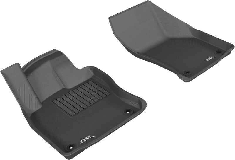 3D MAXpider 2015-2018 Volkswagen Golf Kagu 1st Row Floormat - Black - Striker Modified