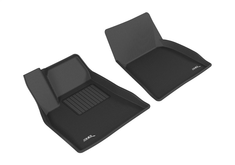3D MAXpider 2012-2014 Tesla Model S Kagu 1st Row Floormat - Black - Striker Modified