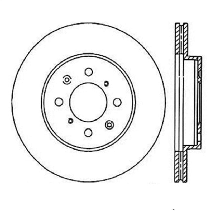 StopTech Power Slot 90-01 Integra (exc. Type R) /90-05 Civic EX/94-95 Civic SI wABS/99-03 Civic SI/ - Striker Modified