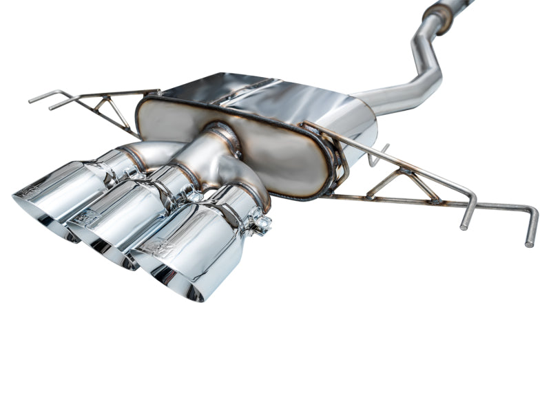 AWE Tuning 2023 Honda Civic Type R FL5 Touring Edition Exhaust w/ Triple Chrome Silver Tips - Striker Modified