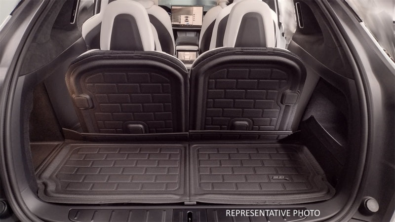 3D MAXpider 20-23 Tesla Model Y 2nd Row Seatback Protector Kagu Cargo Liner - Black - Striker Modified