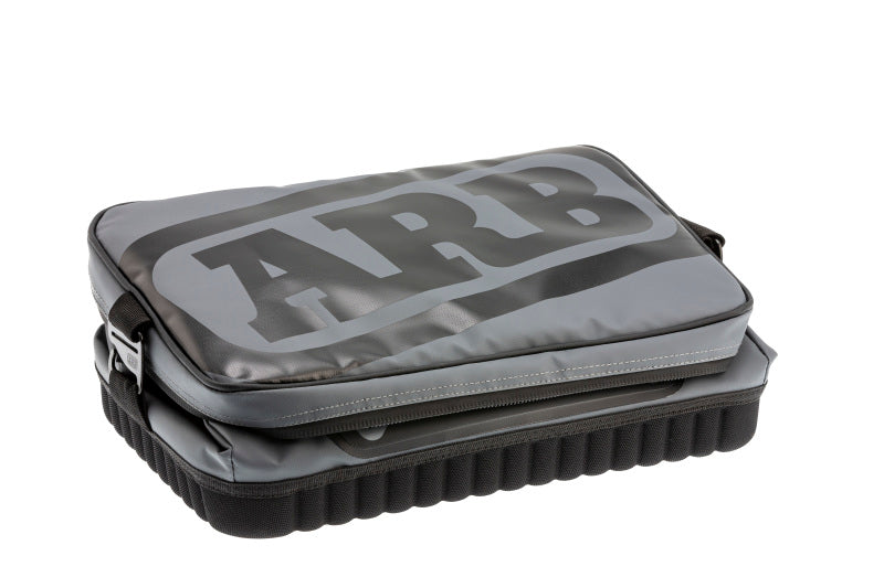 ARB Cooler Bag Charcoal w/ Red Highlights 15in L x 11in W x 9in H Holds 22 Cans - Striker Modified