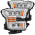AlphaRex 11-16 Ford F-350 SD NOVA LED Proj Headlights Plank Style Chrm w/Activ Light/Seq Signal - Striker Modified