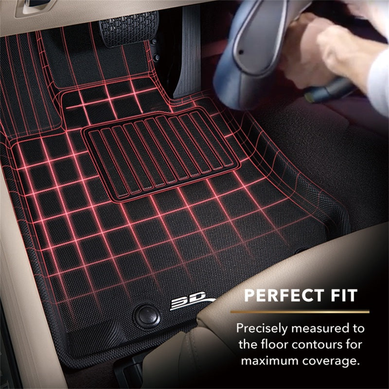 3D MAXpider 19-21 Audi E-Tron Kagu 1st Row Floormats - Black - Striker Modified