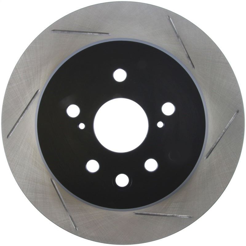 StopTech 13-14 Lexus GS300/350/400/430 Slotted Sport Rear Left Brake Rotor - Striker Modified