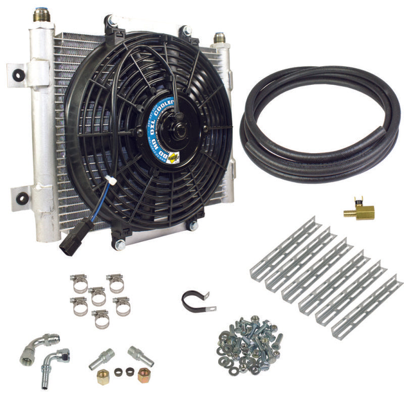 BD Diesel Xtruded Trans Oil Cooler - 1/2 inch Cooler Lines - Striker Modified