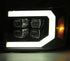 AlphaRex 07-13 GMC 1500HD NOVA LED Proj Headlights Plank Style Chrome w/Activ Light/Seq Signal/DRL - Striker Modified