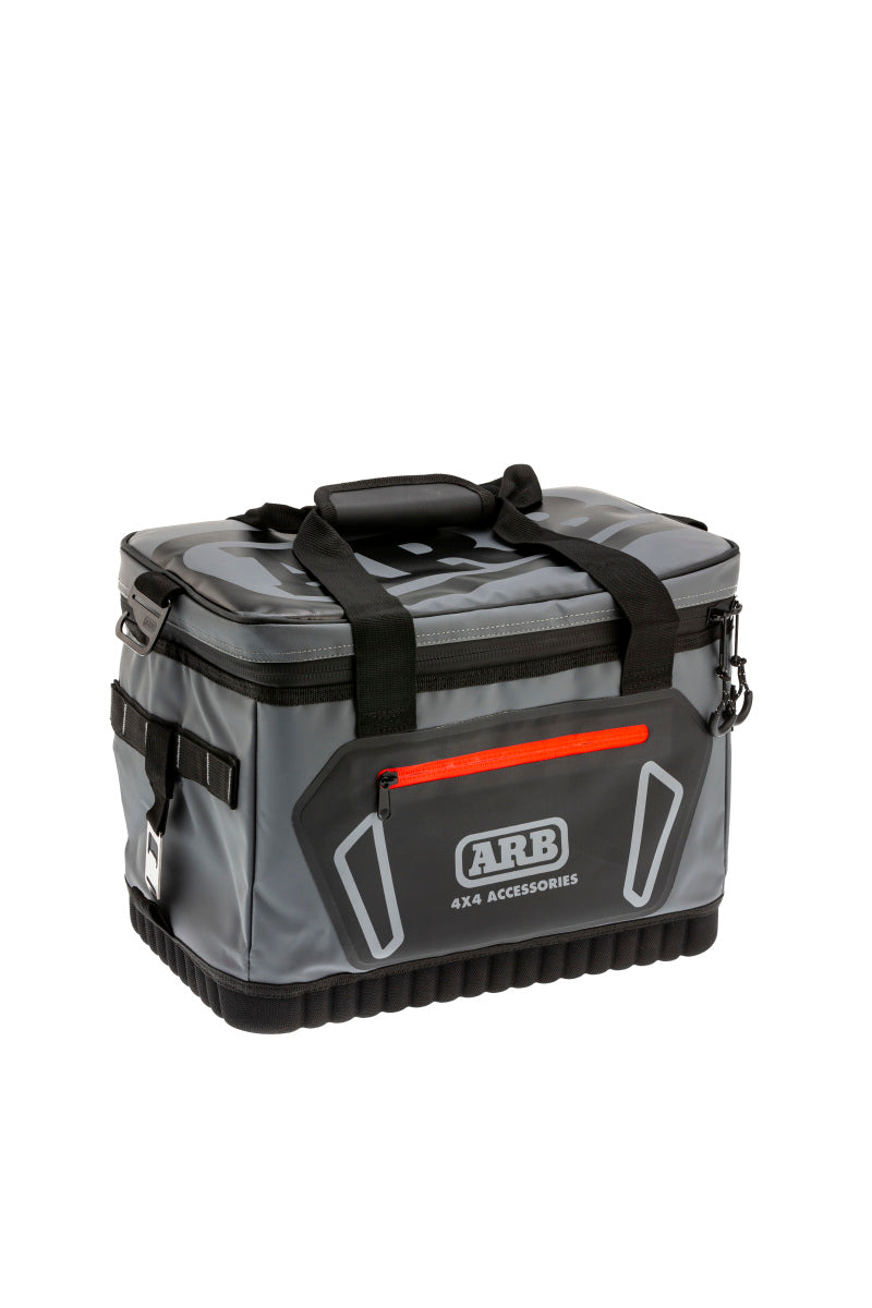 ARB Cooler Bag Charcoal w/ Red Highlights 15in L x 11in W x 9in H Holds 22 Cans - Striker Modified