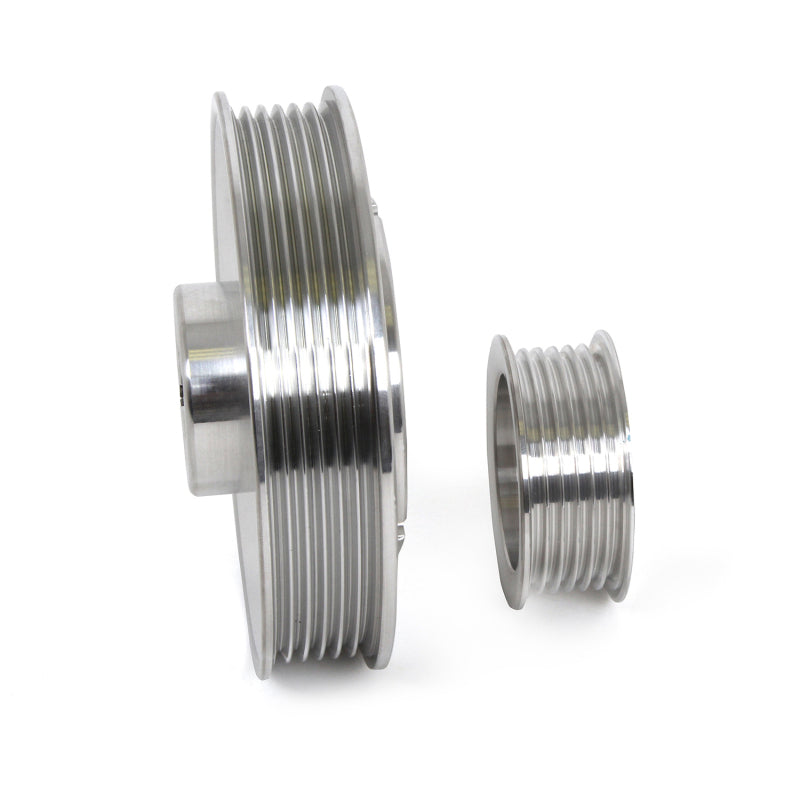 BBK 96-01 Mustang 4.6 GT Cobra Underdrive Pulley Kit - Lightweight CNC Billet Aluminum (3pc) - Striker Modified