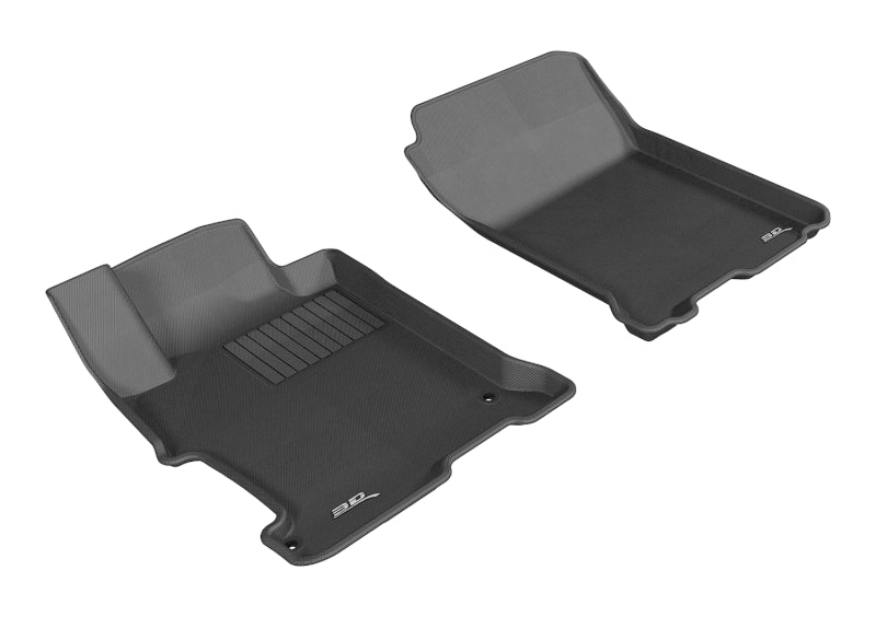 3D MAXpider 2013-2017 Honda Accord Kagu 1st Row Floormat - Black - Striker Modified