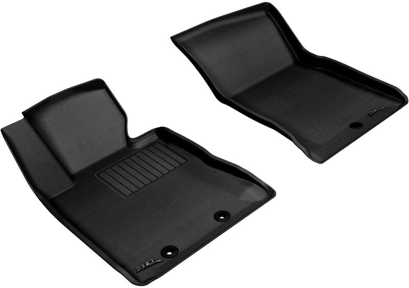 3D MAXpider 2012-2016 Hyundai Genesis Kagu 1st Row Floormat - Black - Striker Modified
