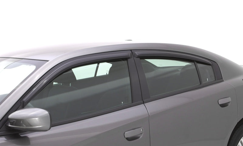 AVS 11-18 Dodge Charger Ventvisor Outside Mount Window Deflectors 4pc - Smoke - Striker Modified