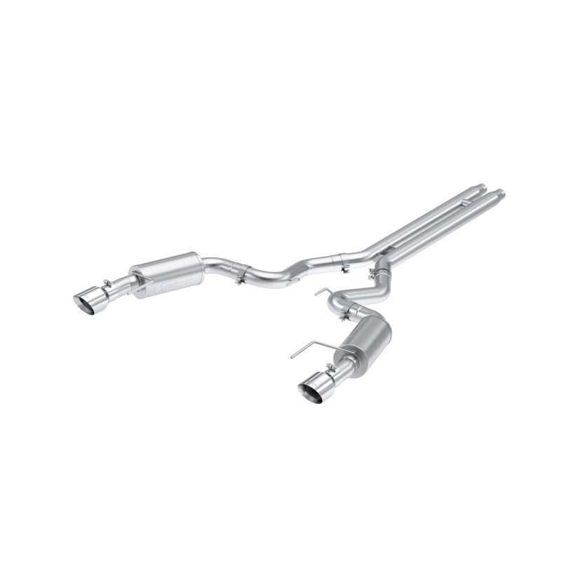 MBRP 2024 Ford Mustang GT S650, 5.0  Aluminized Steel 3in Cat-Back Dual Split Rear (Street) - Striker Modified