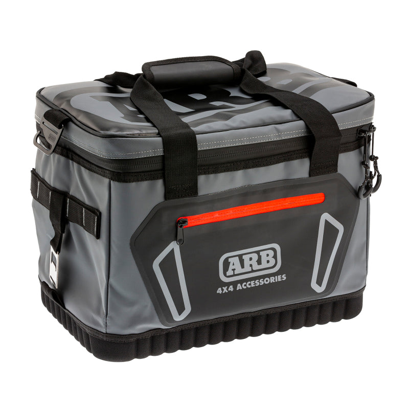 ARB Cooler Bag Charcoal w/ Red Highlights 15in L x 11in W x 9in H Holds 22 Cans - Striker Modified