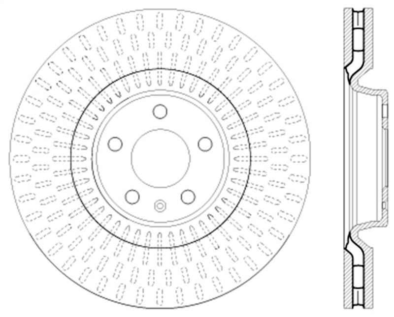 StopTech Slotted & Drilled Sport Brake Rotor - Striker Modified