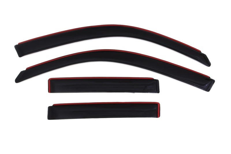 AVS 03-09 Toyota 4Runner Ventvisor In-Channel Front & Rear Window Deflectors 4pc - Smoke - Striker Modified