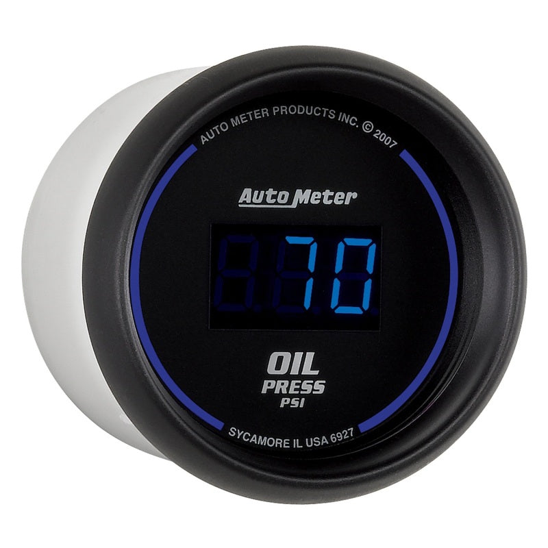 Autometer Cobalt Digital 52.4mm Black 0-100psi Oil Pressure Gauge - Striker Modified