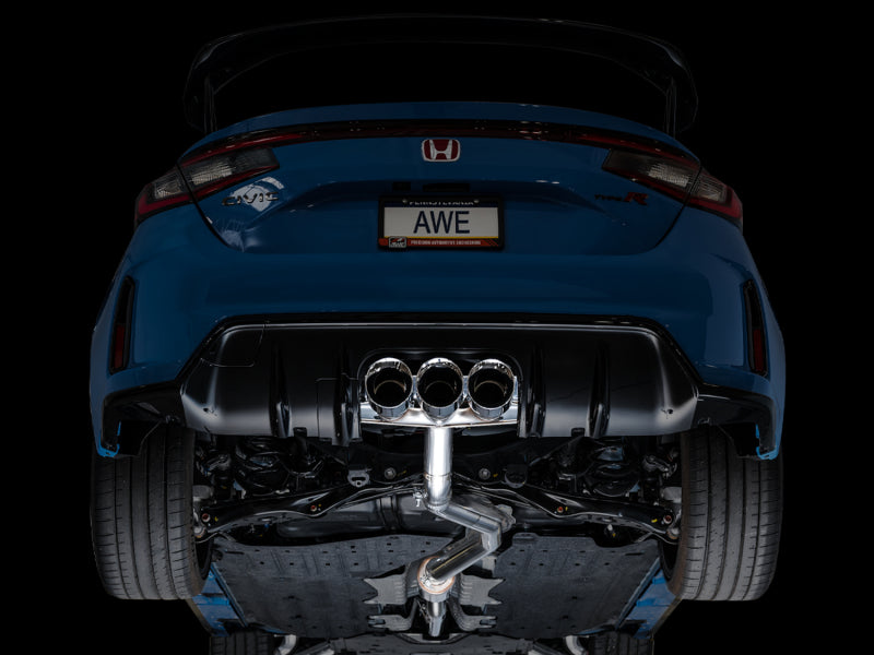 AWE Tuning 2023 Honda Civic Type R FL5 Track Edition Exhaust w/ Triple Chrome Silver Tips - Striker Modified