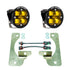 Baja Designs 2018+ Wrangler JL Rubicon Squadron-R Fog Light Pocket Kit - Amber - Striker Modified