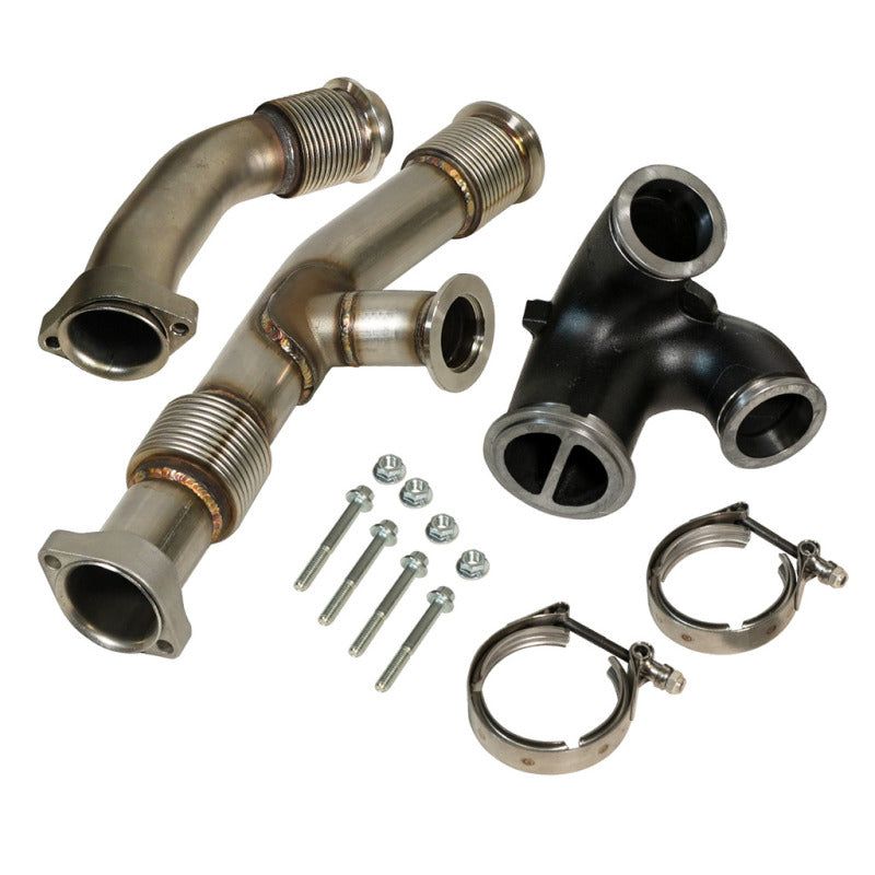 BD Diesel UpPipe Kit - Ford 03-04.5 6.0L Powerstroke w/EGR Connector - Striker Modified