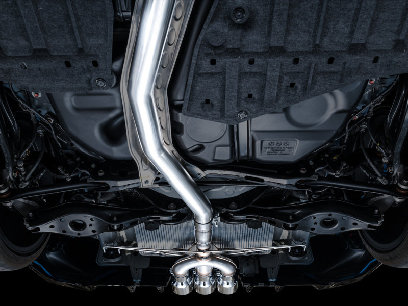 AWE Tuning 2023 Honda Civic Type R FL5 Track Edition Exhaust w/ Triple Chrome Silver Tips - Striker Modified