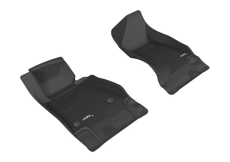 3D MAXpider 2016-2020 Chevrolet Camaro Kagu 1st Row Floormat - Black - Striker Modified