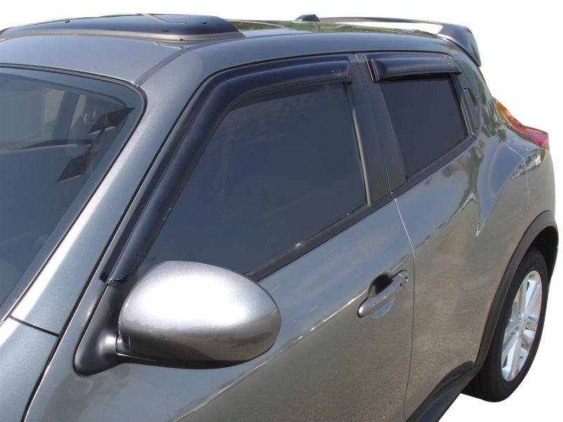 AVS 10-18 Nissan Juke Ventvisor Outside Mount Window Deflectors 4pc - Smoke - Striker Modified