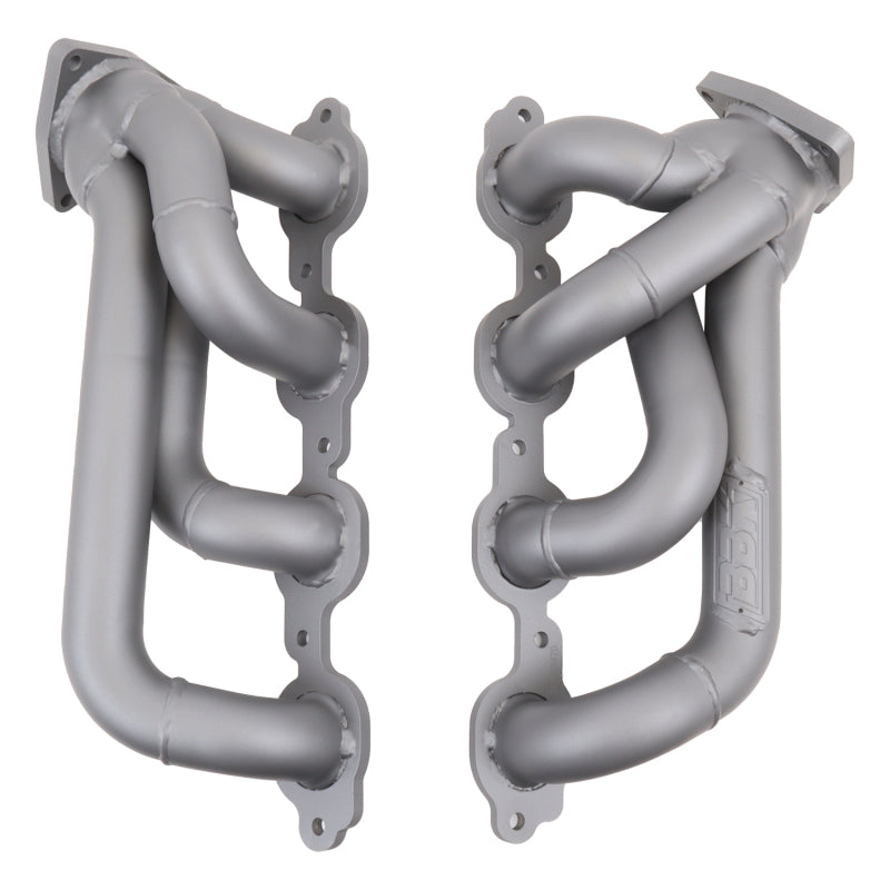BBK 14-18 GM Truck 5.3/6.2 1 3/4in Shorty Tuned Length Headers - Titanium Ceramic - Striker Modified