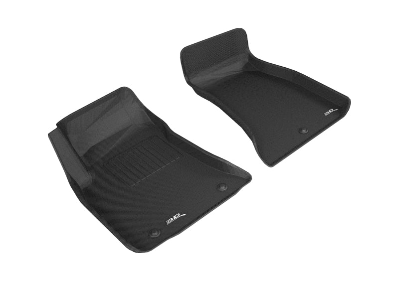 3D MAXpider 2015-2020 Dodge Challenger Rwd Kagu 1st Row Floormat - Black - Striker Modified