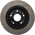 StopTech Power Slot 09-10 Acura TSX / 08-10 Honda Accord Rear Left Slotted Rotor - Striker Modified