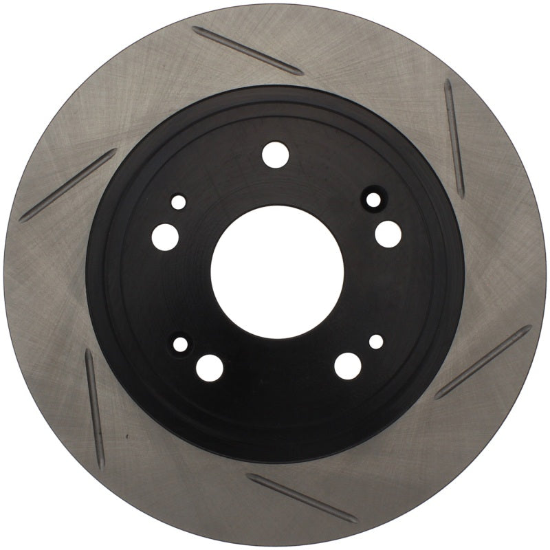 StopTech Power Slot 09-10 Acura TSX / 08-10 Honda Accord Rear Left Slotted Rotor - Striker Modified