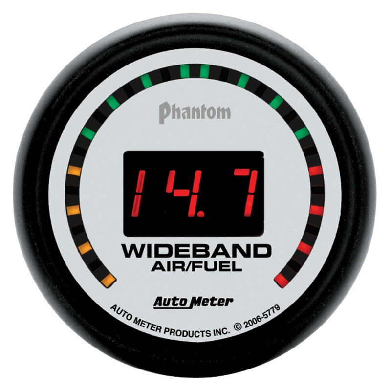 Autometer Phantom 52mm Digital 10:1-17:1 Street Wideband Air/Fuel Ratio Gauge - Striker Modified