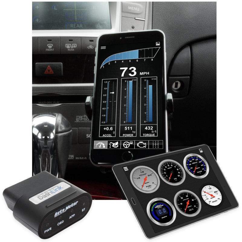 Autometer OBD-II Wireless Data Module Bluetooth DashLink for Apple IOS & Andriod Devices - Striker Modified