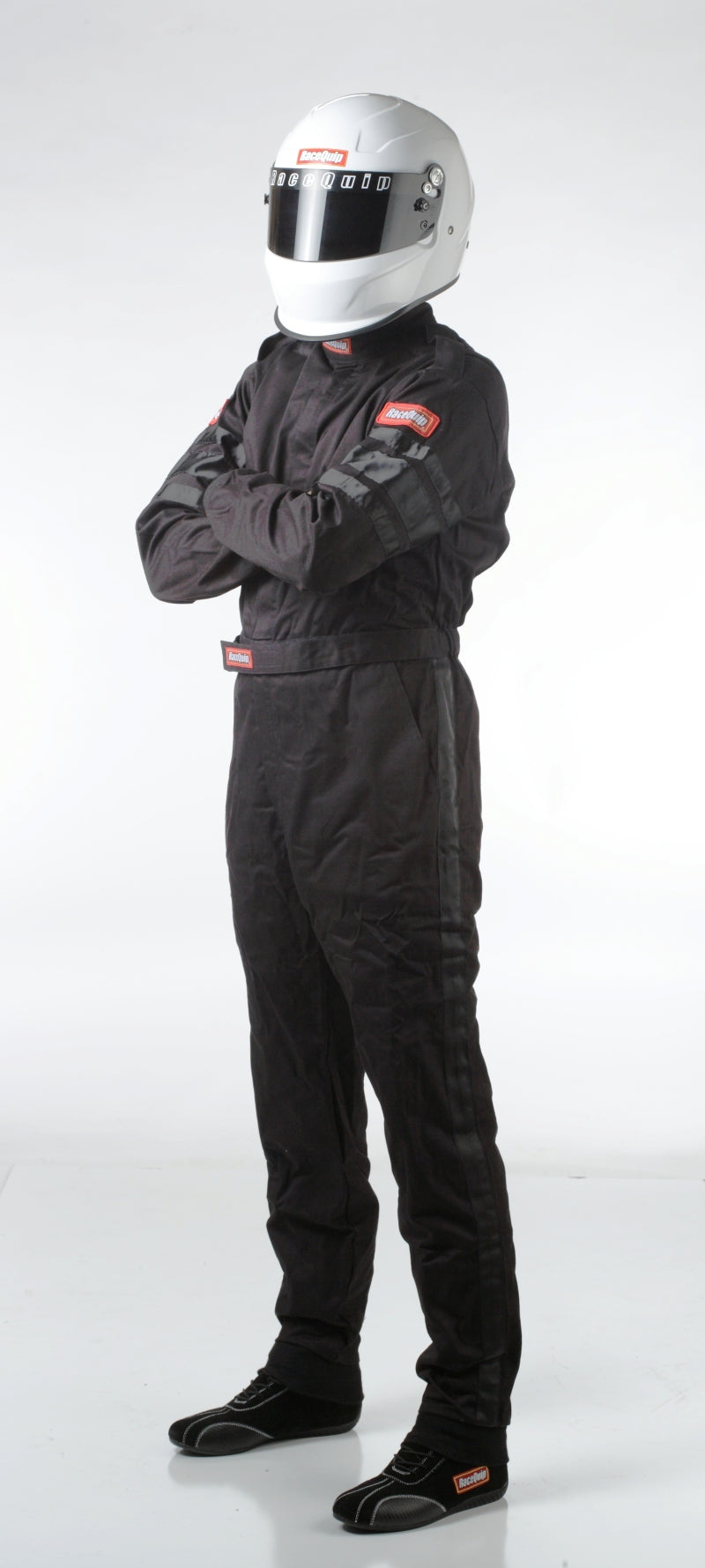 RaceQuip Black SFI-1 1-L Suit - 3XL - Striker Modified