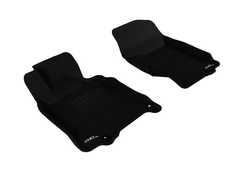 3D MAXpider 2007-2015 Infiniti Q40/Q60/G35/37 Kagu 1st Row Floormat - Black - Striker Modified