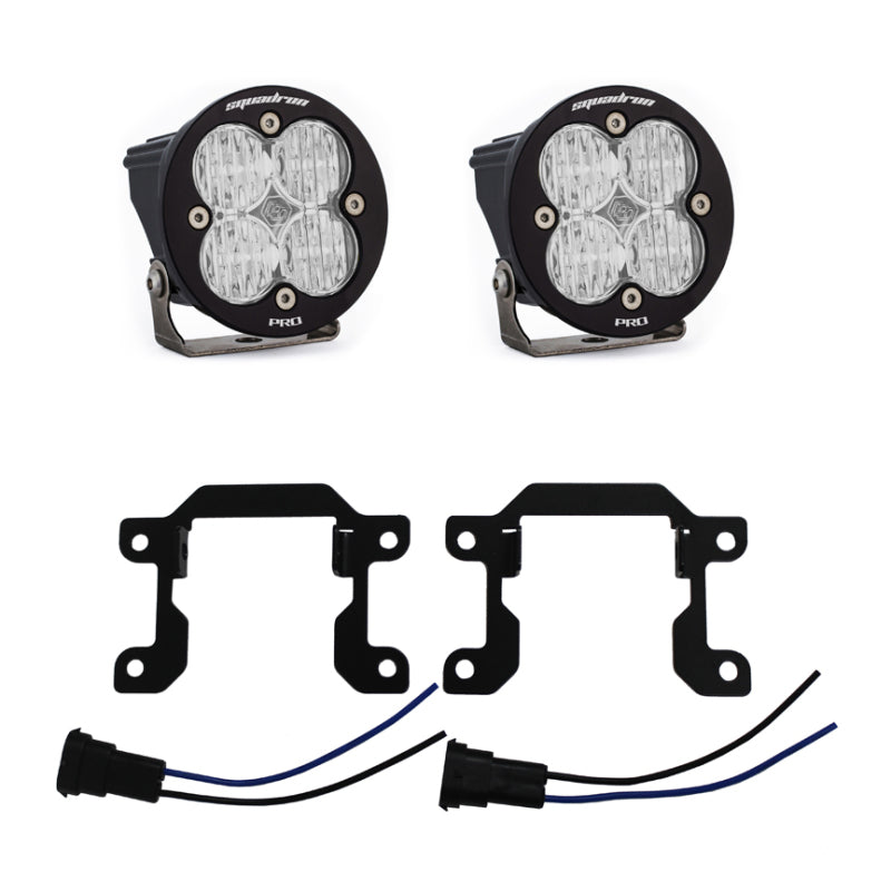 Baja Designs 2019+ Ram 2500/3500 Big Horn Sports Fog Pocket Kit W/C - Clear - Striker Modified