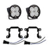 Baja Designs 2019+ Ram 2500/3500 Big Horn Sports Fog Pocket Kit W/C - Clear - Striker Modified