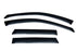 AVS 03-07 Nissan Murano Ventvisor Outside Mount Window Deflectors 4pc - Smoke - Striker Modified