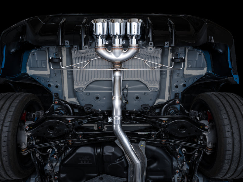 AWE Tuning 2023 Honda Civic Type R FL5 Track Edition Exhaust w/ Triple Chrome Silver Tips - Striker Modified