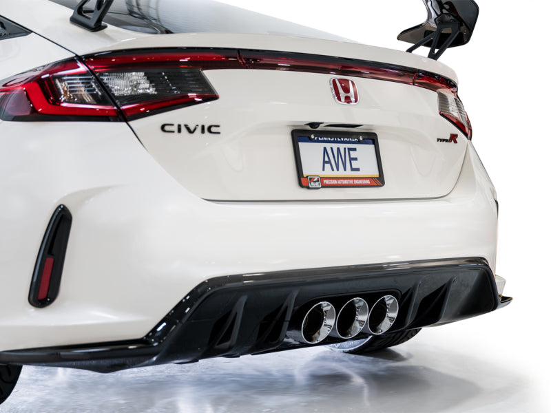 AWE Tuning 2023 Honda Civic Type R FL5 Touring Edition Exhaust w/ Triple Chrome Silver Tips - Striker Modified