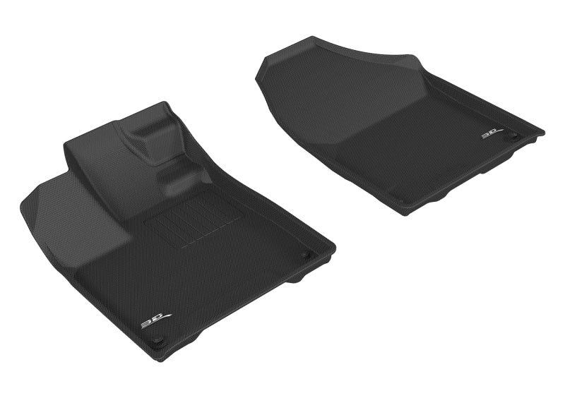 3D MAXpider 2017-2020 Honda Ridgeline Kagu 1st Row Floormat - Black - Striker Modified