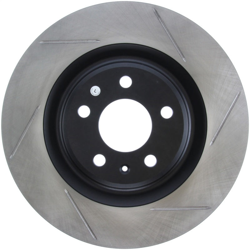 StopTech Power Slot 12-13 Audi A6 Quattro/11-12 A7 Quattro / 10-13 S4 Rear Left Slotted Rotor - Striker Modified