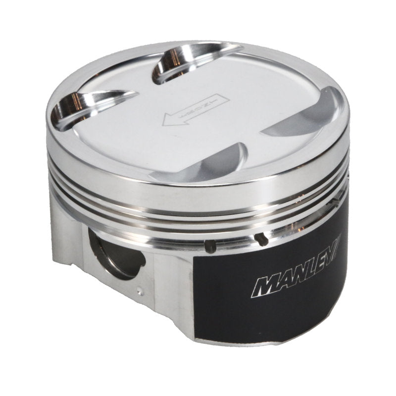 Manley 03-06 Evo 8/9 (7 Bolt 4G63T) 85.5mm +0.5mm Over Bore 8.5:1 Dish Pistons w/ Rings - Striker Modified