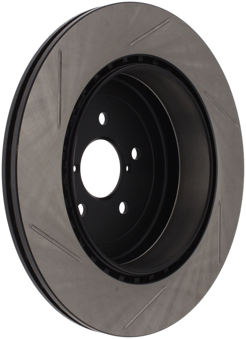 StopTech Power Slot 04 STi Rear Left Slotted Rotor - Striker Modified