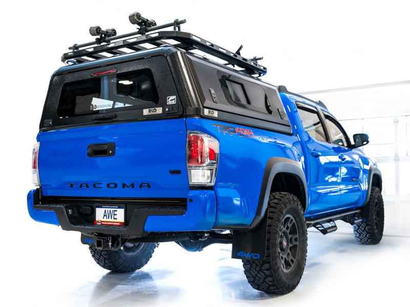 AWE 2016-2022 Toyota Tacoma 0FG Exhaust with BashGuard - No Tips - Striker Modified